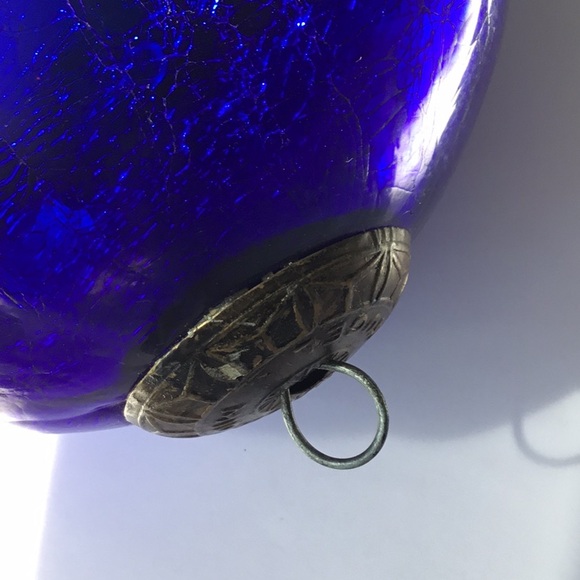 Extra Large 19” Kugel Cobalt Blue Glass Ornament - Picture 12 of 12